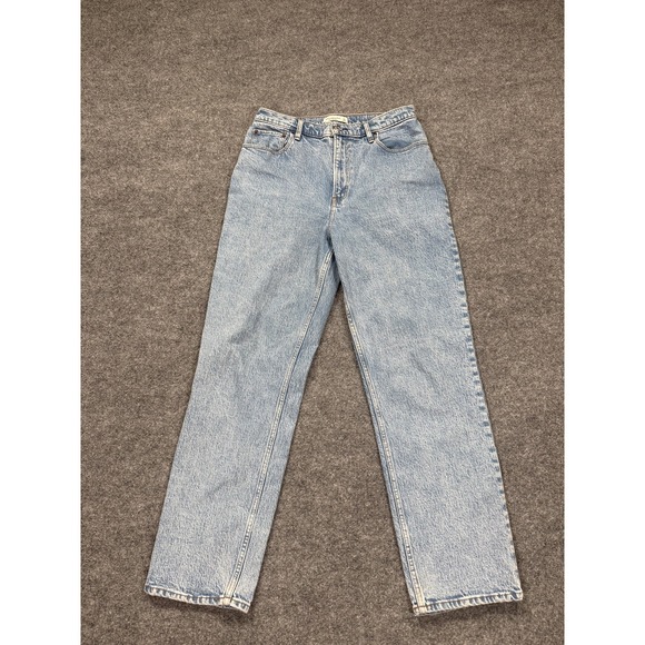 Abercrombie & Fitch Denim - Abercrombie & Fitch Jeans Womens 12 Light Wash Blue 90s Straight Ultra High Rise
